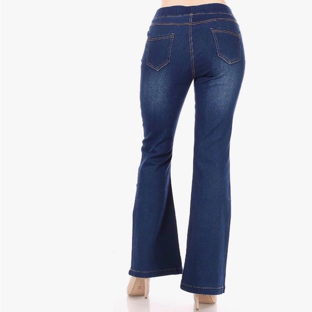 Women's Dark Blue Flare Jeans